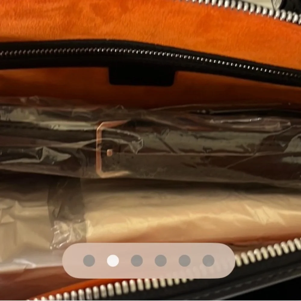 New! MCM Black Leather Satchel - Picture 3 of 5